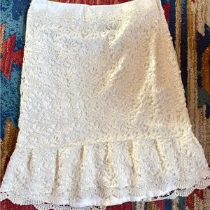 White House Black Market Lace Skirt
